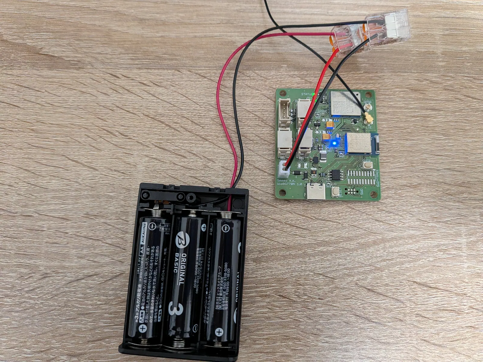 電池駆動できているWio BG770A